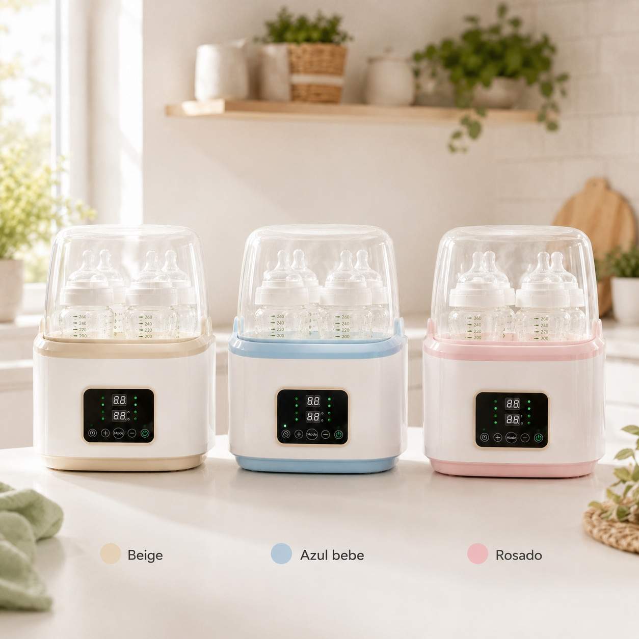 BabyPuro — Esterilizador Eléctrico de Teteros 9 en 1