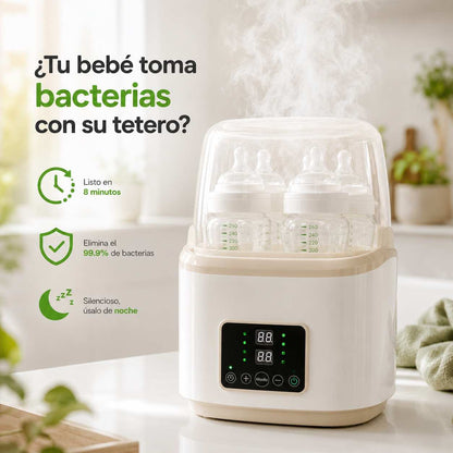 BabyPuro — Esterilizador Eléctrico de Teteros 9 en 1
