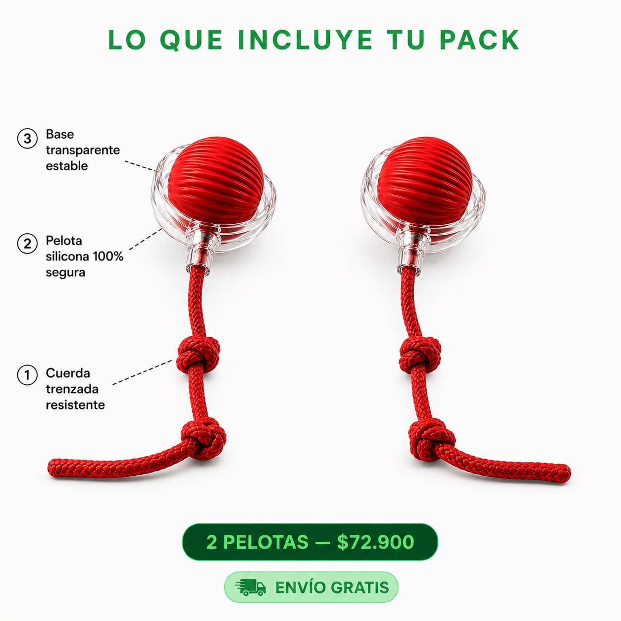 Adiós al Aburrimiento y a los Muebles Dañados | Pack x2 Pelotas Interactivas